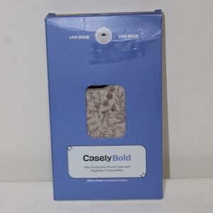 Casely Bold Beige Garden Ultra Protective Phone Case MagSafe Compatibility 16Pro